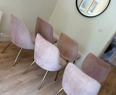 West Elm Dining Chairs - Dusty Pink