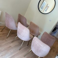 West Elm Dining Chairs - Dusty Pink