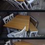 dinning table and chairs plus bench Image 4