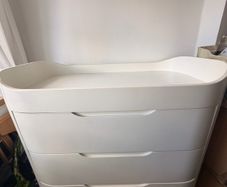 Baby chest of drawers and changing area