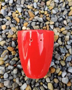 Red flower pot