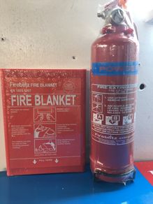 1Kg Fire Extinguisher and Fire Blanket