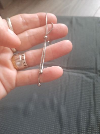 pretty silver colour cc bracelet