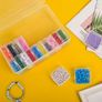 61pcs Transparent Plastic Storage Organizer Set - Large Box with 30 Small Boxes Image 3