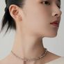 Rebel Studio Asymmetric Shaped Diamante Necklace Image 2