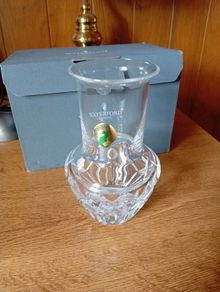 waterford crystal vase new in box