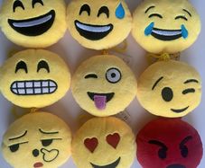 Emoji Plush Emoticon Key Ring