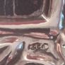 Framed Vintage Madonna and child  picture- in Silver stamped 925 Frame. Image 8