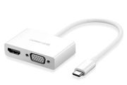 USB Type C to HDMI + VGA Converter