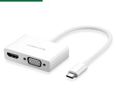 USB Type C to HDMI + VGA Converter