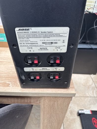 bose double cubes and subwoofer