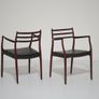 Vintage Danish Mahogany Carver Armchair Model 62 by Niels Otto Moller, 1960s Image 2
