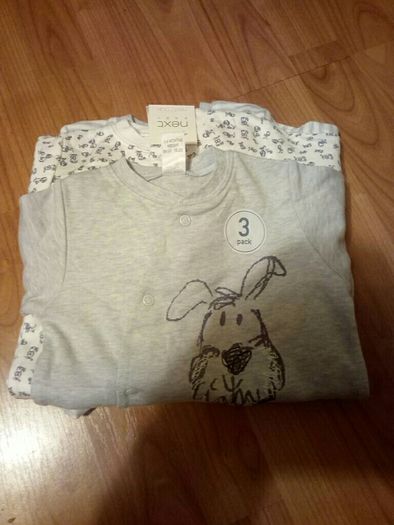 BNWT Next All in Ones, 3pk, 3-6months, Blue