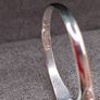18ct white gold blue sapphire and diamond ring size R Image 7