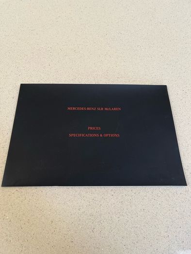 Mercedes SLR Sales Brochure