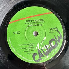Gary Moore. Empty rooms single. Vinyl would be nm except for writing on 1 label