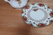 Royal Albert teapot and calendar plate