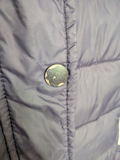 Superdry Women's Navy Padded Hooded Jacket Size L