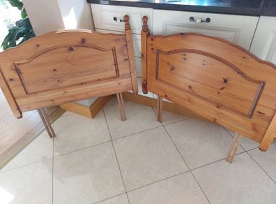 Pair of Solid Pine Single Headboards