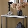 Console Table  Marble Effect Gold or Black Image 9