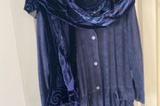 COAT. Downtown Abbey Style Designer Occasion Coat scarf optional