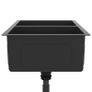 Handmade Kitchen Sink with Strainer Black Stainless Steel Image 6