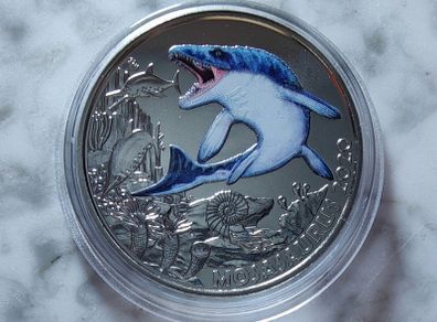 Austria 3 Euro Base Metals Uncirculated Coin 2020 - Mosasaurus Hoffmanni - Super Saurs