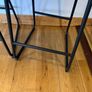 Two EZ Living navy blue bar stools Image 4