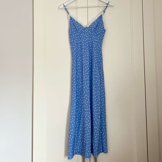 Des Petits Hauts blue strap camisole dress size small