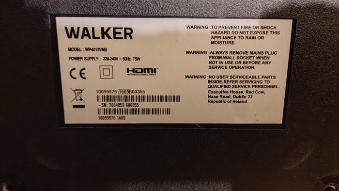 Walker TV - 40inch