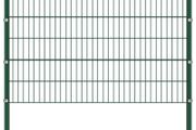 Fence Panel with Posts Iron Green