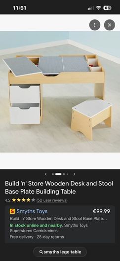 lego table with stool plus lego