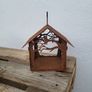 Corten steel hanging bird feeders Image 4