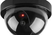 Dummy Camera, Home Security Fake Camera Imitation Dummy Security Camera Dome With Flashing LED Light
