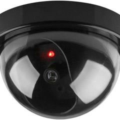 Dummy Camera, Home Security Fake Camera Imitation Dummy Security Camera Dome With Flashing LED Light