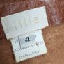 VINTAGE tan genuine leather A-Line skirt with leather tie belt Sz M (Fit 10--12UK) Image 9