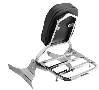 Backrest For Suzuki Intruder Motorcycle Passenger Bar Luggage Rear Rack