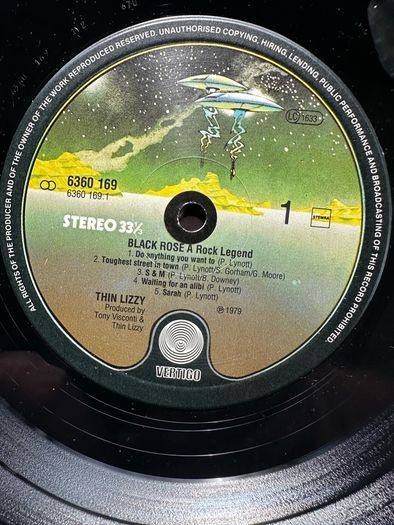 Thin Lizzy Black Rose. Original 1979 release in vg+ condition