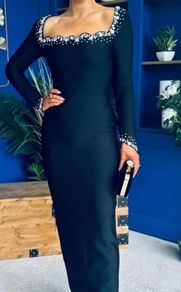 Black evening dress