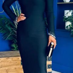 Black evening dress
