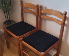 Newly upholstered kitchen chairs (4 available)