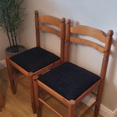Newly upholstered kitchen chairs (4 available)