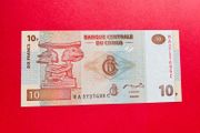 D.r. Congo  10  Francs   2003   Pick 93    ( Uncirculated )