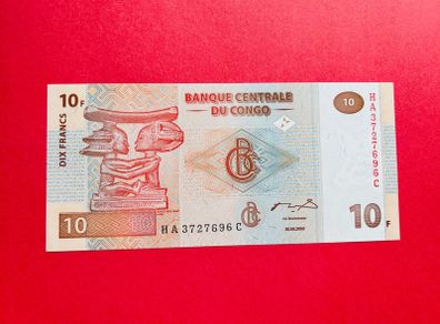 D.r. Congo  10  Francs   2003   Pick 93    ( Uncirculated )
