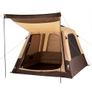 Camping Tent, 4 Person Inflatable Cabin Tent with Rechargeable Pump, TPU Air Tube & 5 Large Mesh Windows, Portable Easy Setup Waterproof with Carry Bag for Family Outdoor Camping & Hiking, Beige Image 8