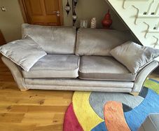 Silver/Gray 3 Seater Sofa