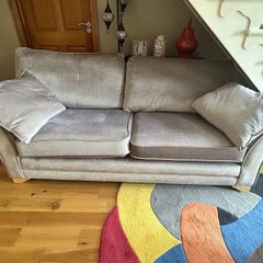 Silver/Gray 3 Seater Sofa
