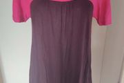 H&amp;M burgundy/pink tunic dress size UK14/16 EU42/44 Postage included