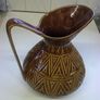 Large Irish mid-century Kilrush Celtic Pottery jug Image 3