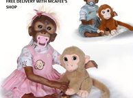 main image for ad Twin Reborn Monkey Dolls Set of 2